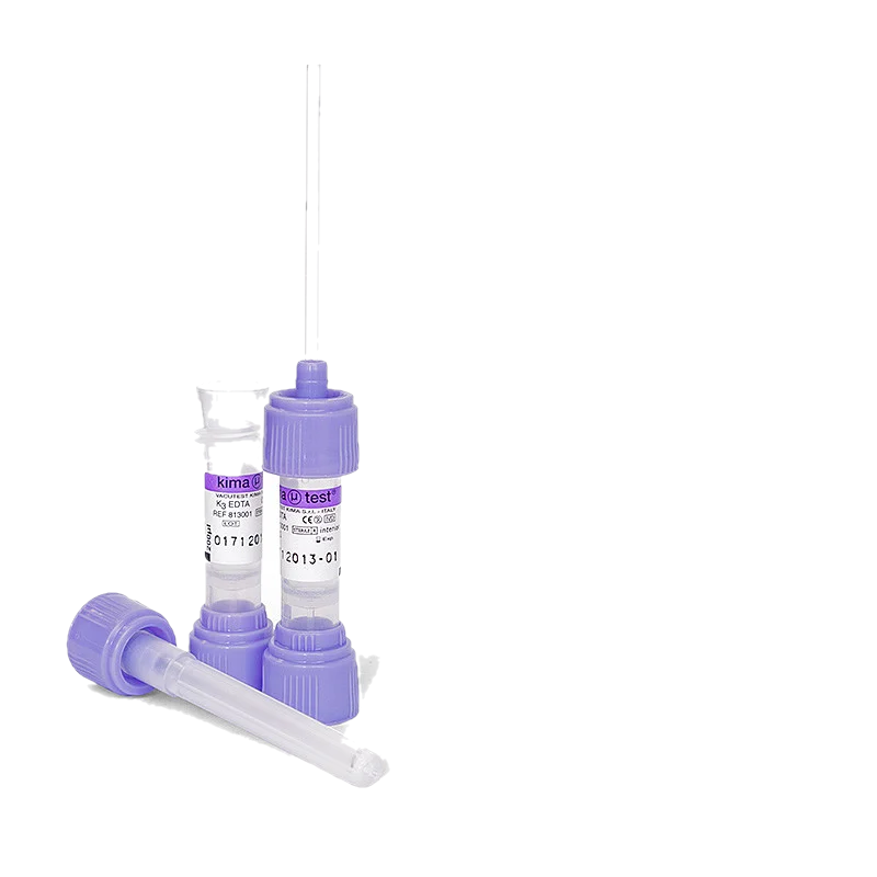 Стерильна пробірка Мікротест з К2ЕДТА об'ємом 500 мкл фіолетова кришка